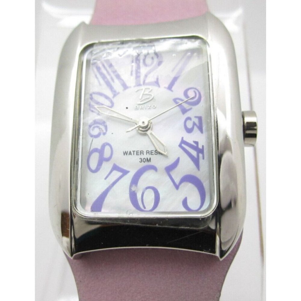 Women Brizo Quartz‎ WR Analog 25mm Tank Style Watch (H412) "New Battery"